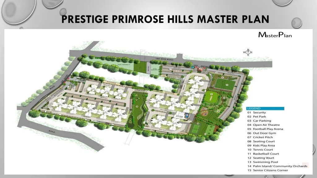 Prestige Primrose Hills Off master plan — site layout