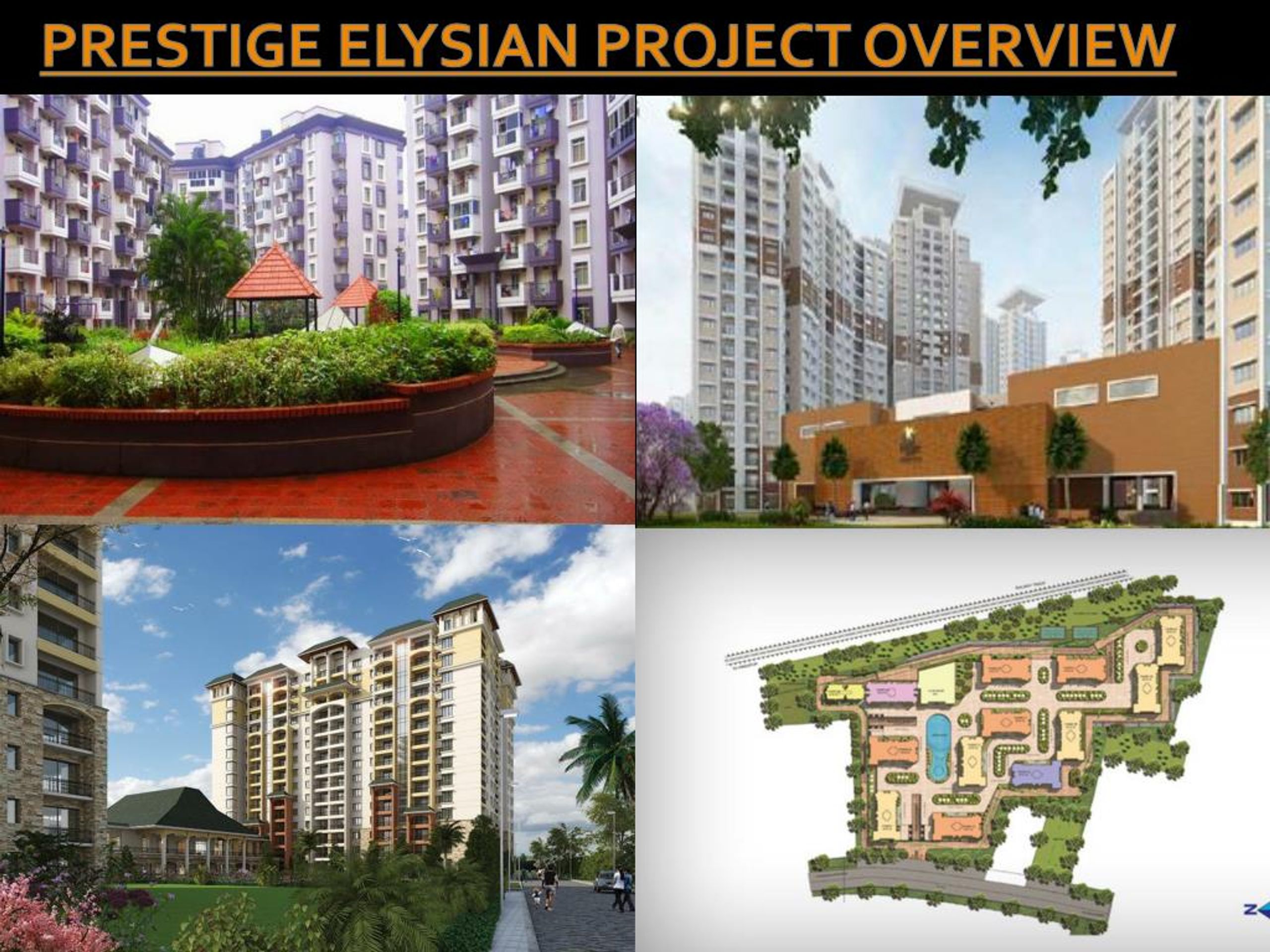 Prestige Elysian master plan — site layout