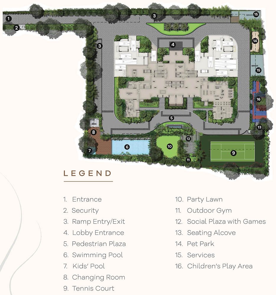 Assetz 66 Shibui master plan — site layout