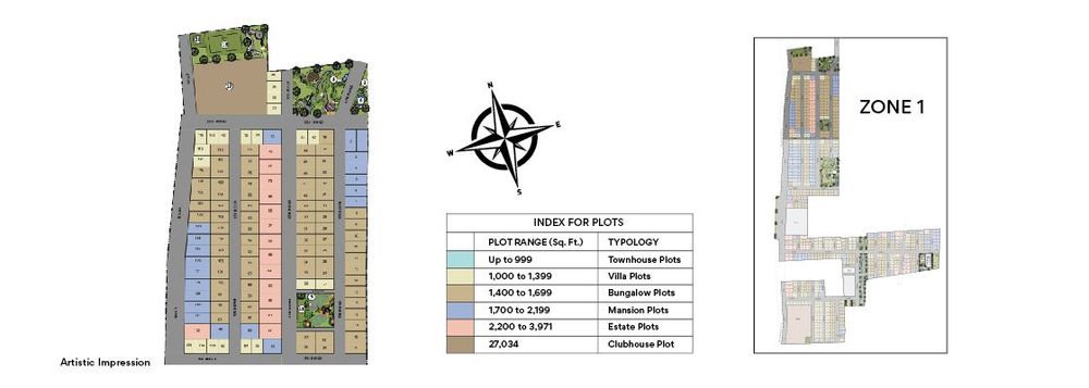 Purva Kensho Hills master plan — site layout