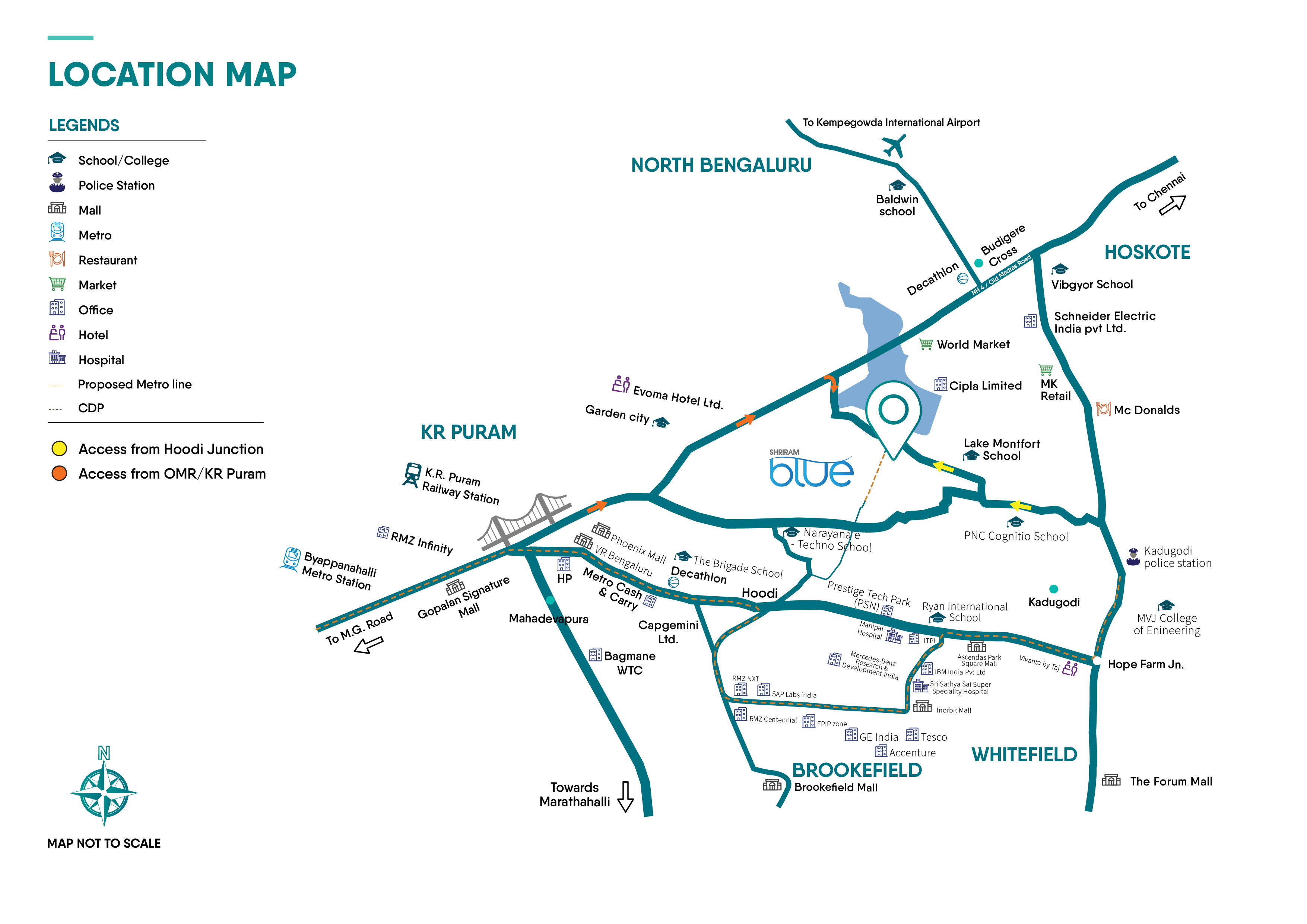 Shriram Blue master plan — site layout
