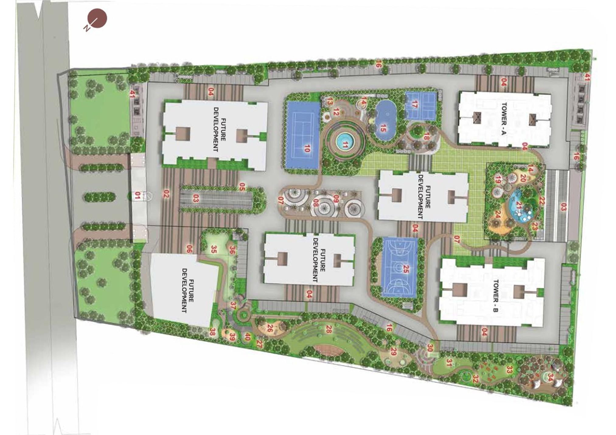 Brigade Belvedere master plan — site layout