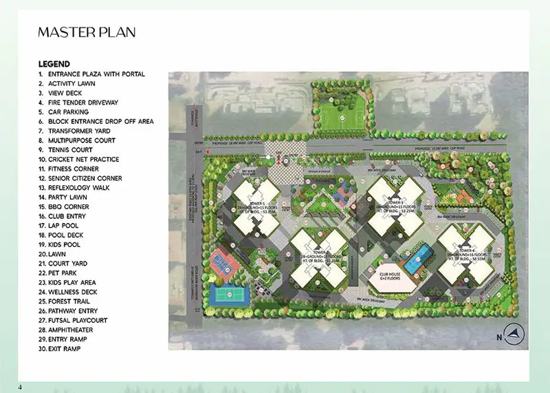 Embassy Verde master plan — site layout