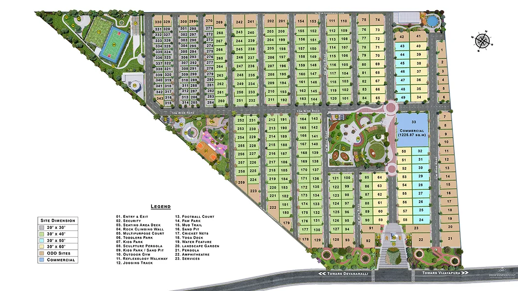 Sattva Bhumi master plan — site layout