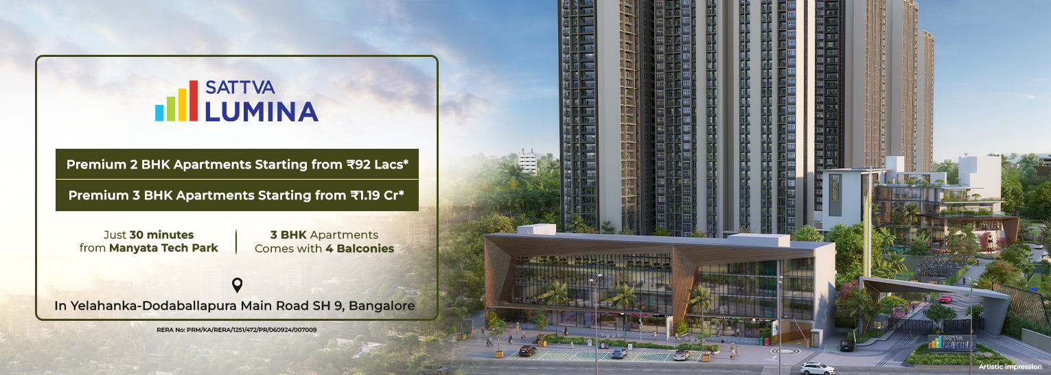 Sattva Lumina Yelahanka Doddaballapur — project photograph
