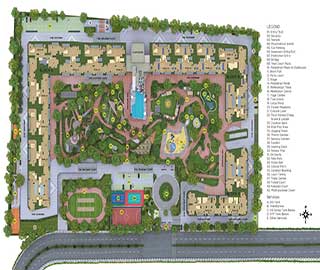 Sattva Vasanta Skye master plan — site layout