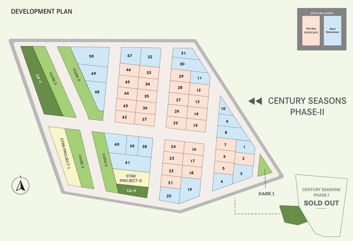 Century Seasons master plan — site layout