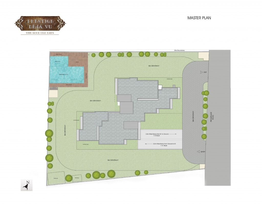 Prestige Deja Vu master plan — site layout