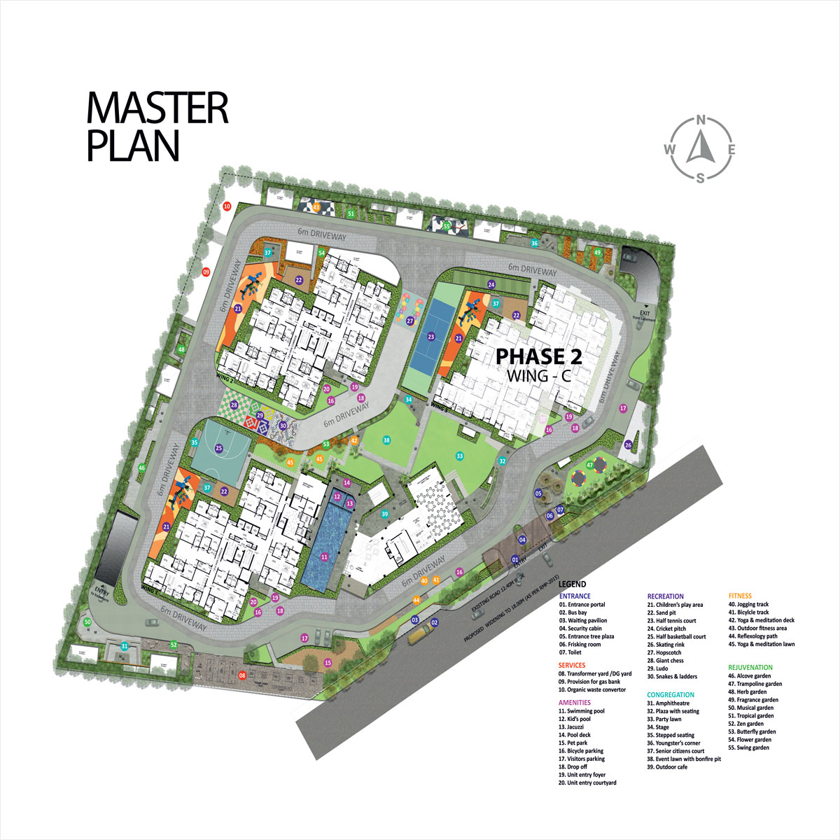 Sumadhura Sarang master plan — site layout