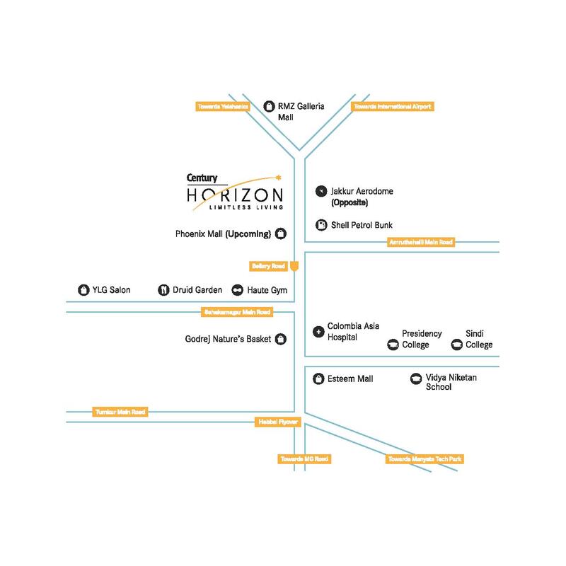 Century Horizon master plan — site layout