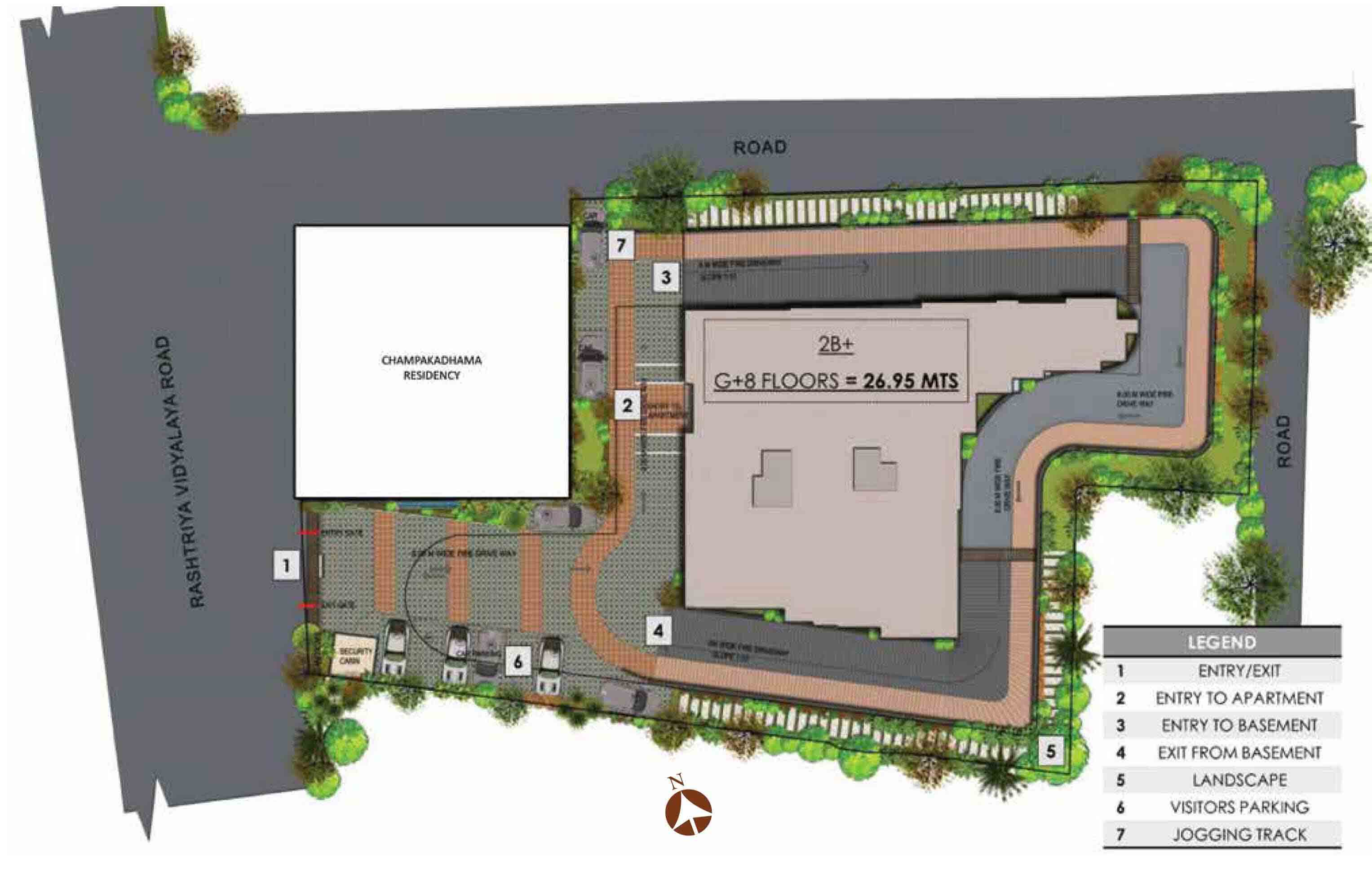 Prestige Botanique Rv master plan — site layout