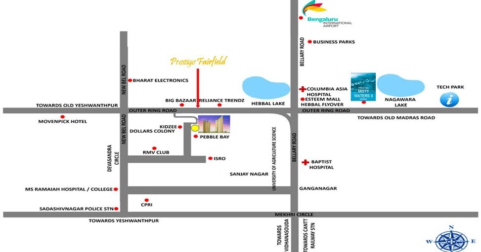 Prestige Fairfield Dollars Colony master plan — site layout