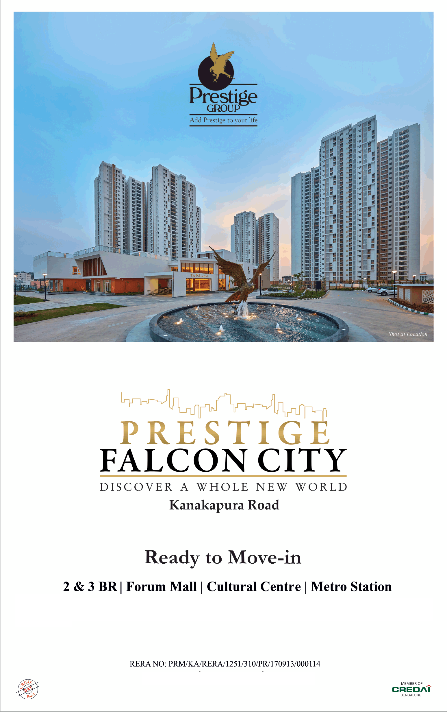 Prestige Falcon City — project photograph
