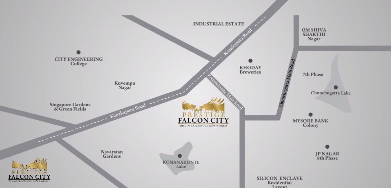 Prestige Falcon City master plan — site layout
