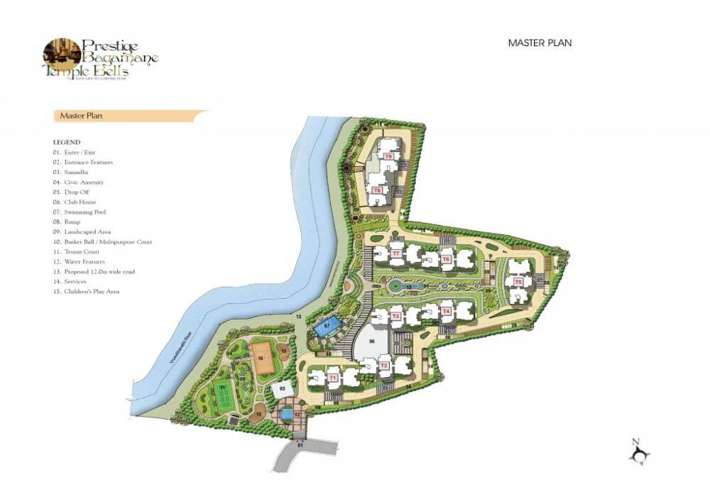 Prestige Temple Bells master plan — site layout