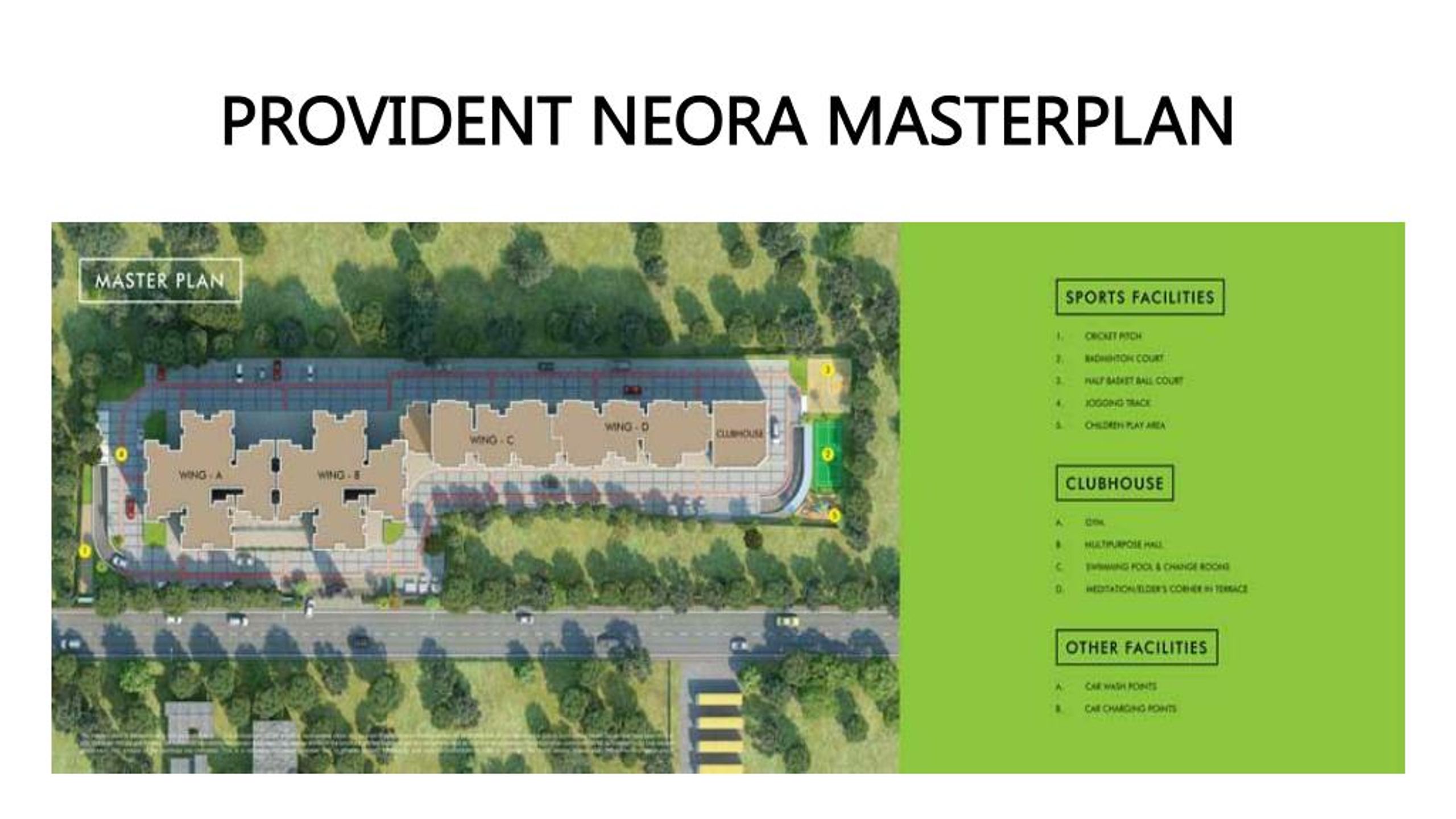 Provident Neora master plan — site layout