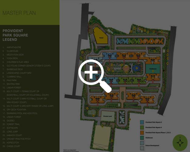 Provident Park Square master plan — site layout