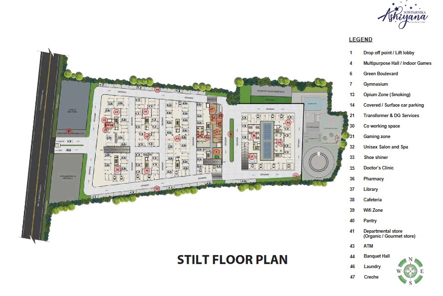 Sowparnika Ashiyana Soukya master plan — site layout