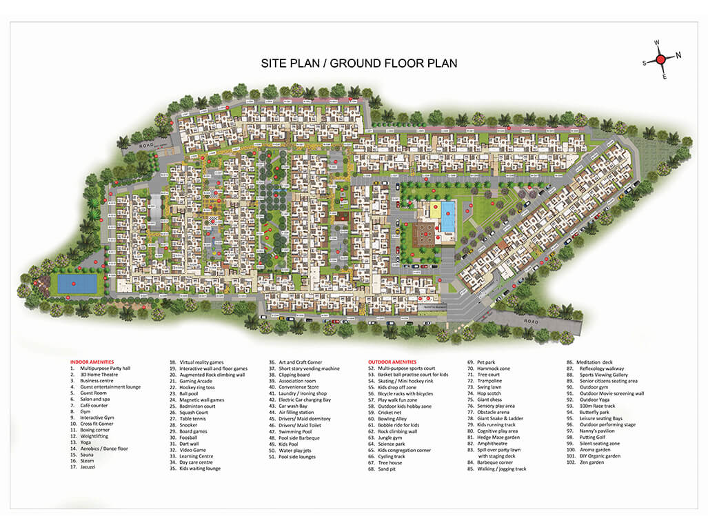 Casagrand Hazen Gottigere master plan — site layout