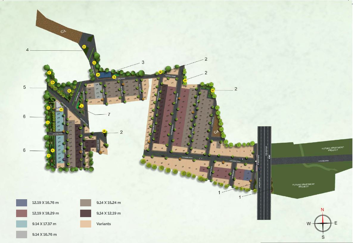 Concorde Elements of Earth master plan — site layout