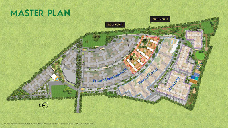 Provident Equinox Mysore master plan — site layout