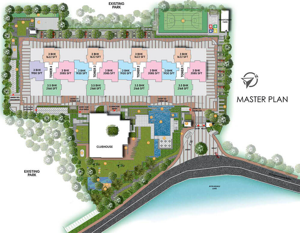 NCC Urban Lake Springs master plan — site layout