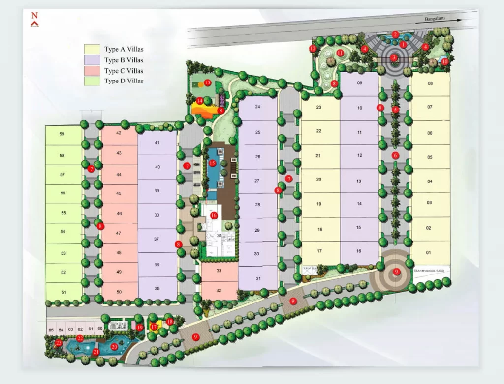 NCC Urban Misty Woods master plan — site layout