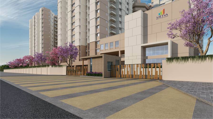 Sattva Aaranya Mysore project elevation