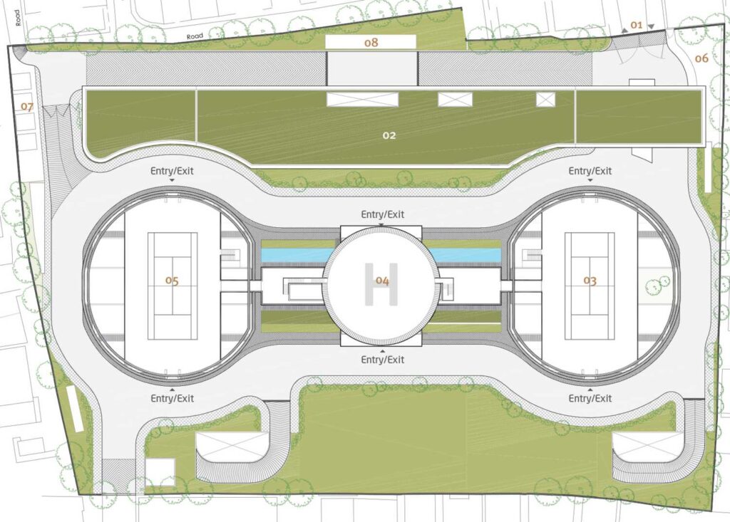 Total Environment Learning to Fly master plan — site layout