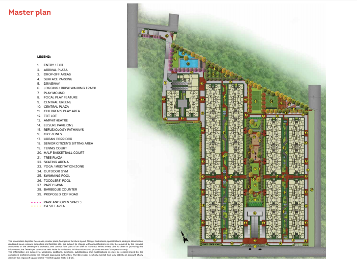 Brigade Bricklane Kogilu master plan — site layout