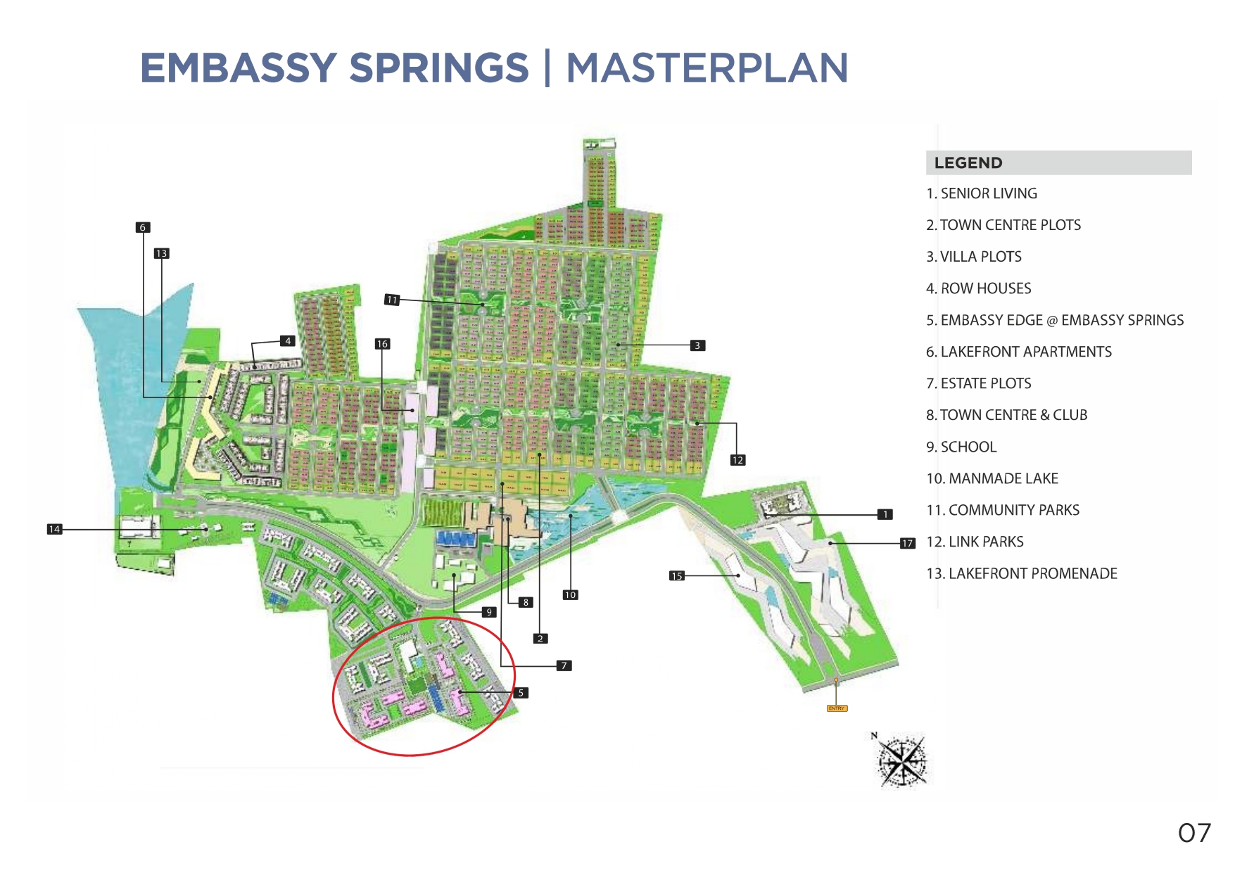 Embassy Edge master plan — site layout
