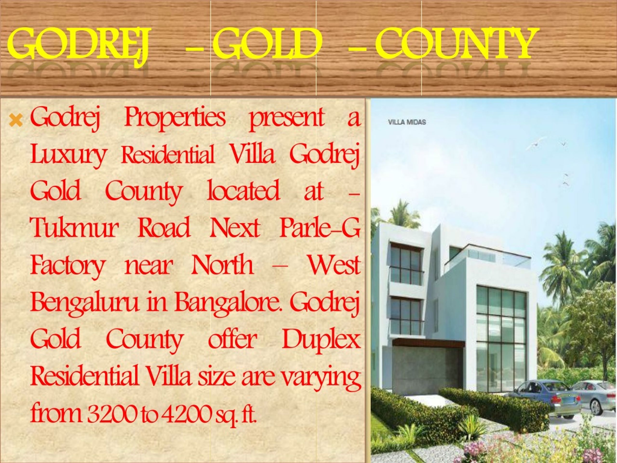 Godrej Gold County — project photograph