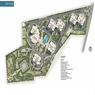 Prestige Waterford master plan — site layout