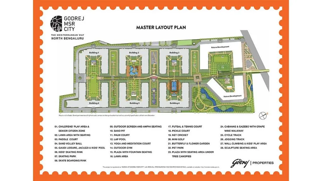 Godrej Shettigere master plan — site layout