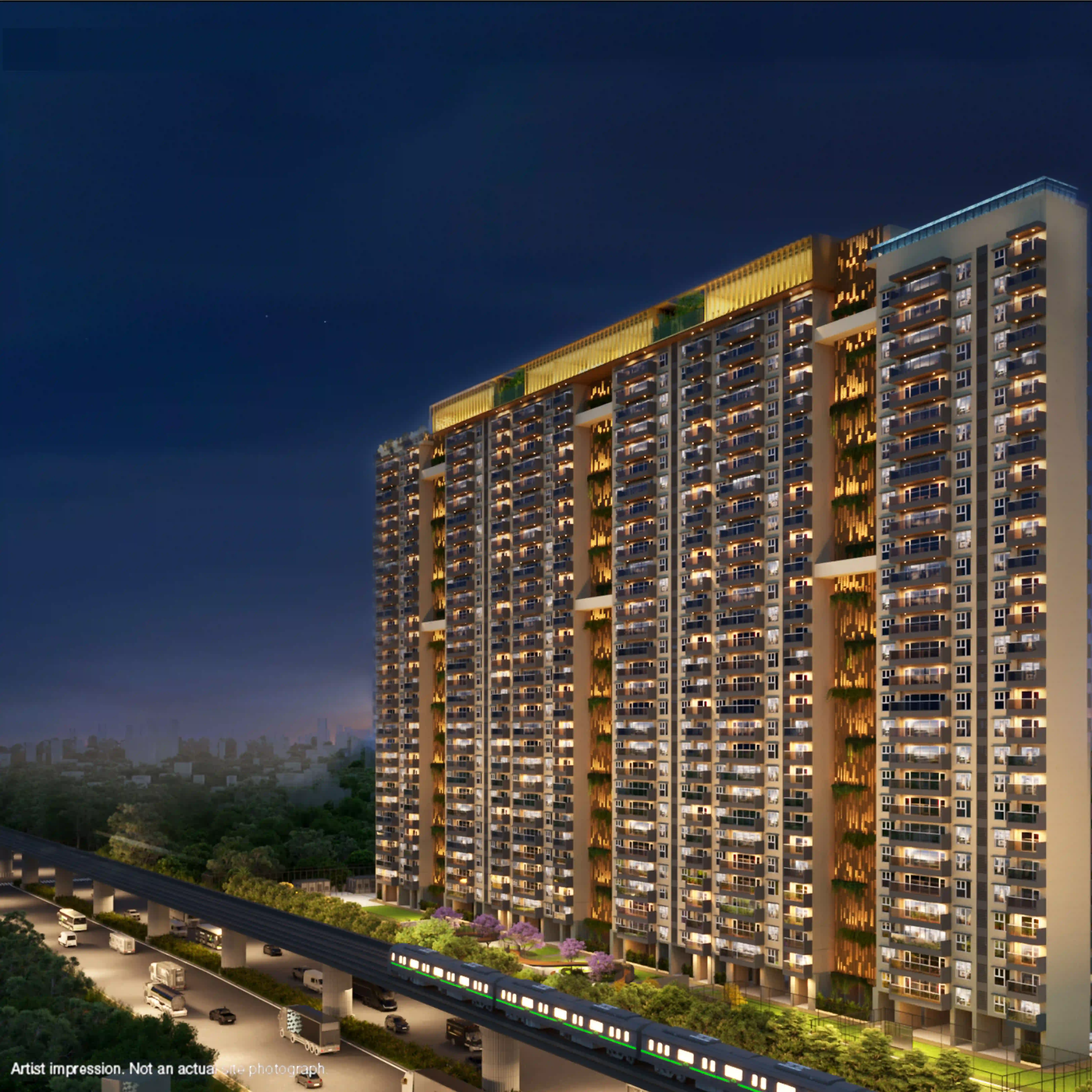 Godrej Tiara Apartments in Yeshwanthpur project elevation