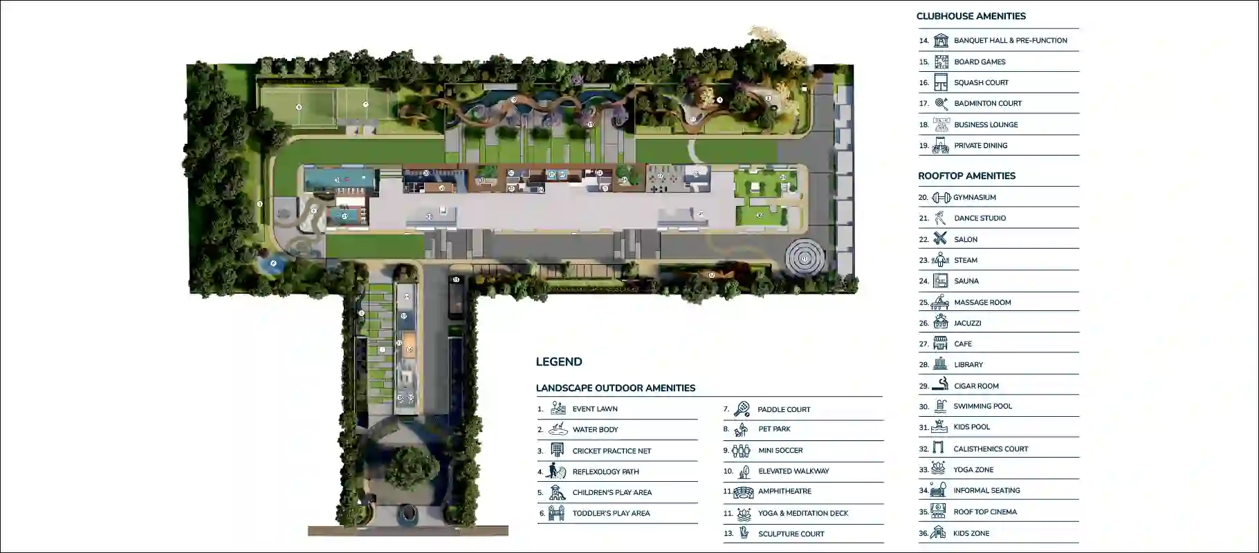 Godrej Tiara Apartments in Yeshwanthpur master plan — site layout