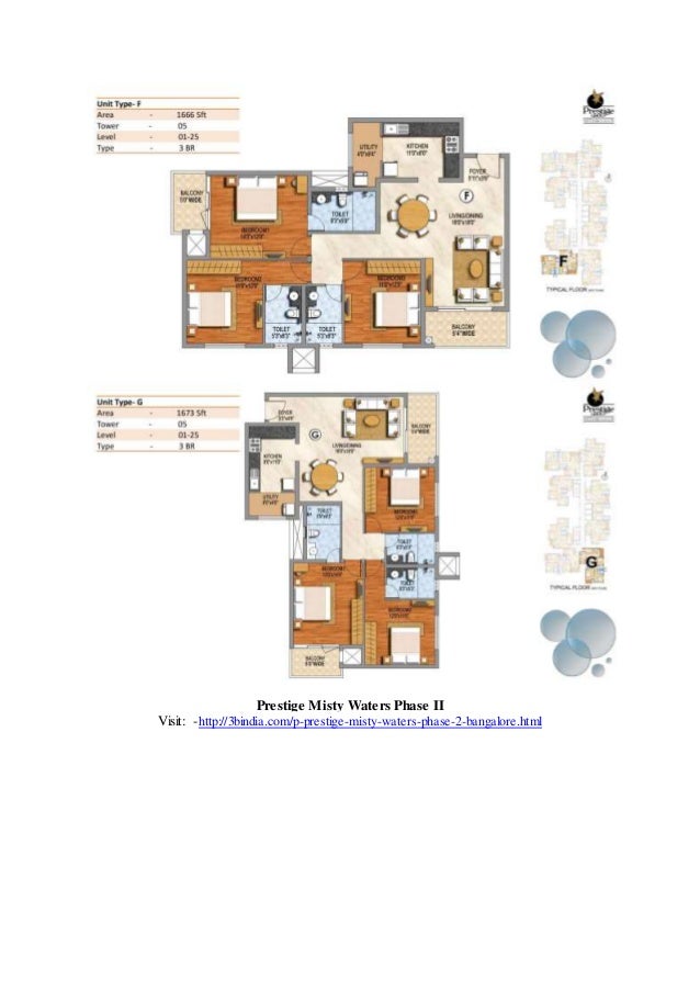 Prestige Misty Waters master plan — site layout
