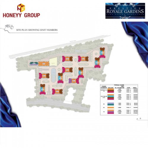 Prestige Royale Gardens master plan — site layout