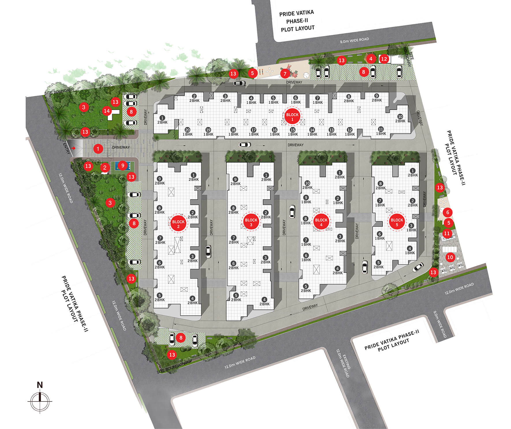 Pride Sunrise master plan — site layout