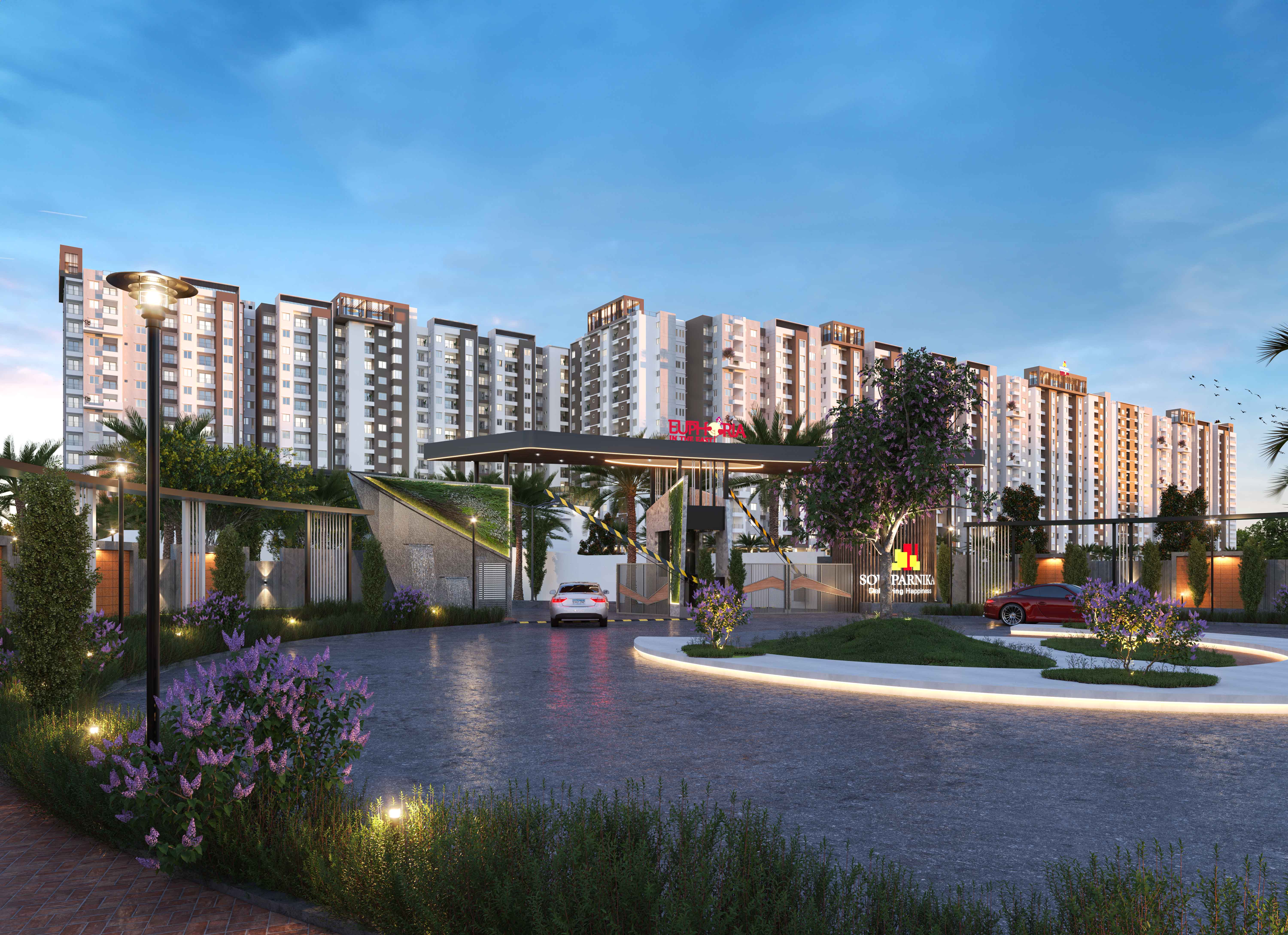 Sowparnika Euphoria in the project elevation