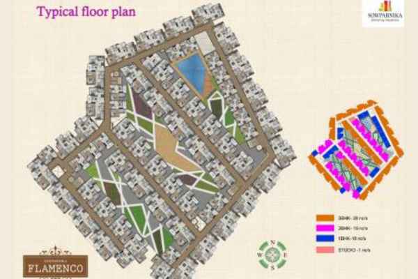 Sowparnika Flamenco master plan — site layout