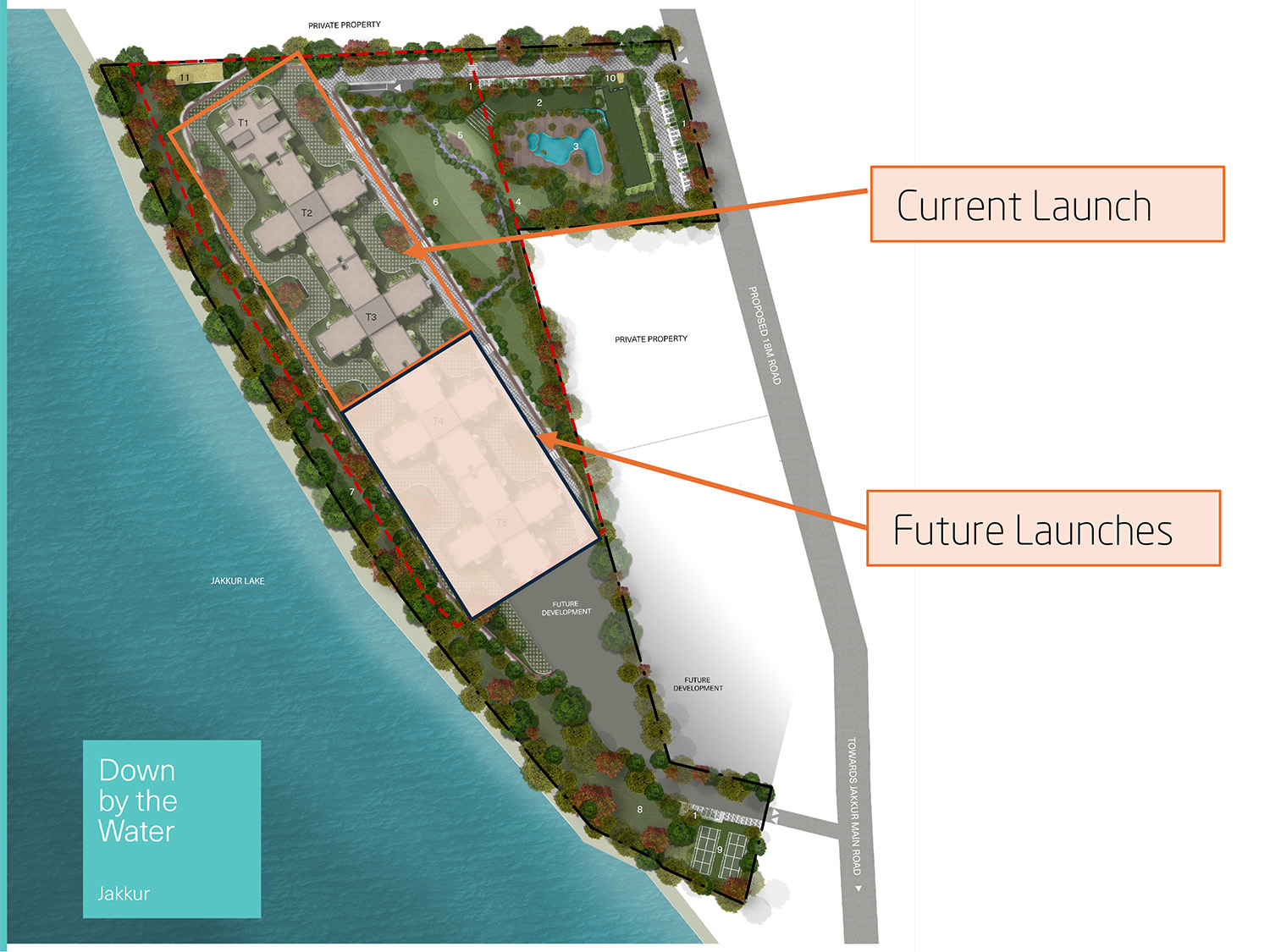 Total Environment Down by the master plan — site layout