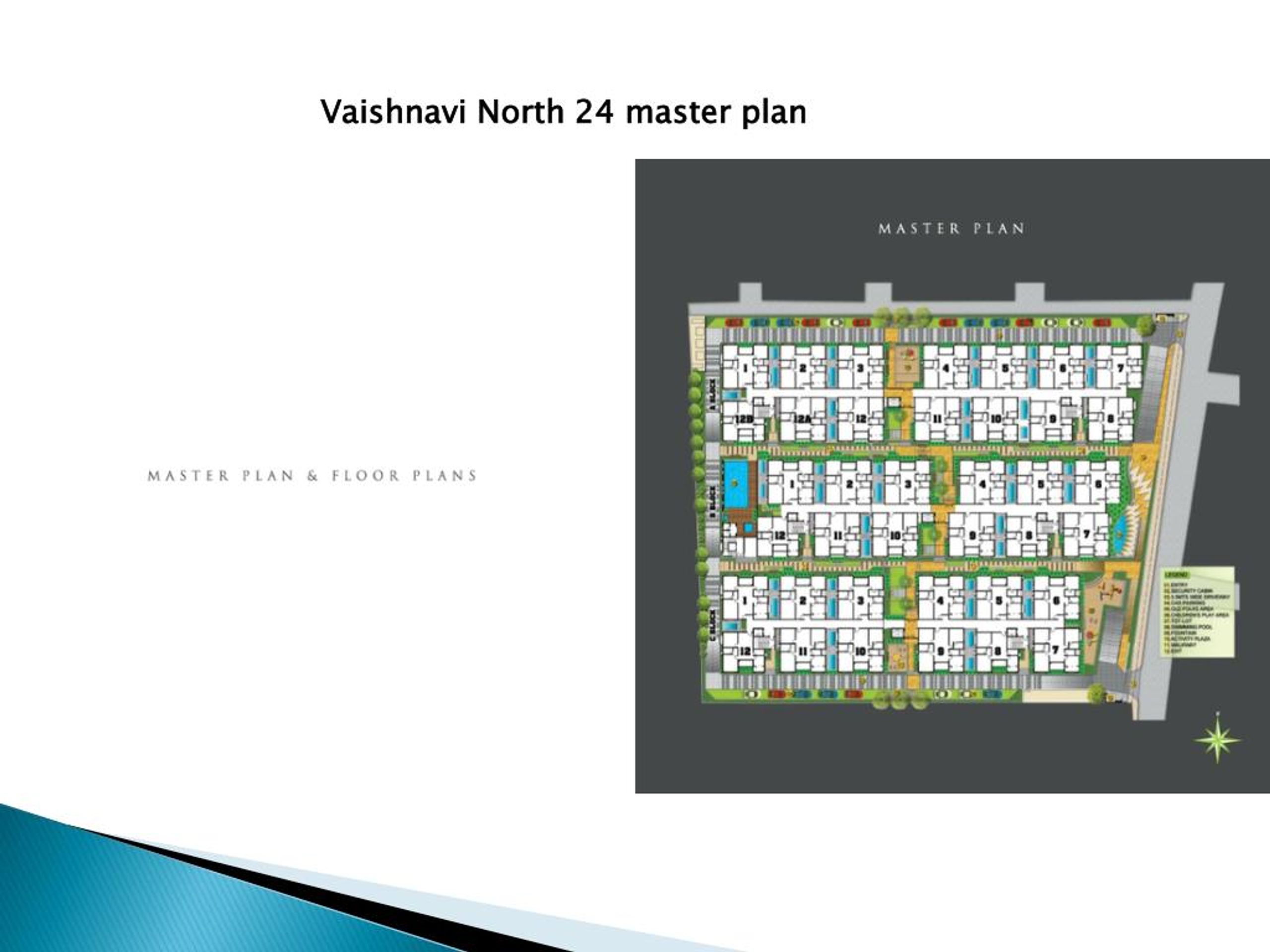 Vaishnavi North 24 master plan — site layout