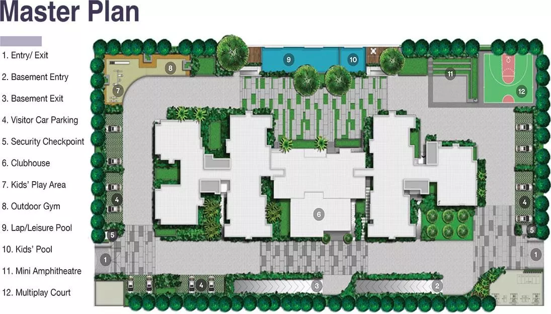 Assetz 22 and Crest master plan — site layout