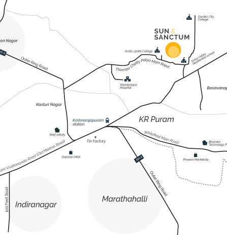 Assetz Sun and Sanctum master plan — site layout