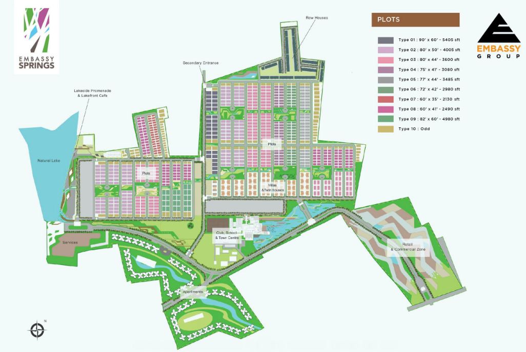 Embassy Springs master plan — site layout