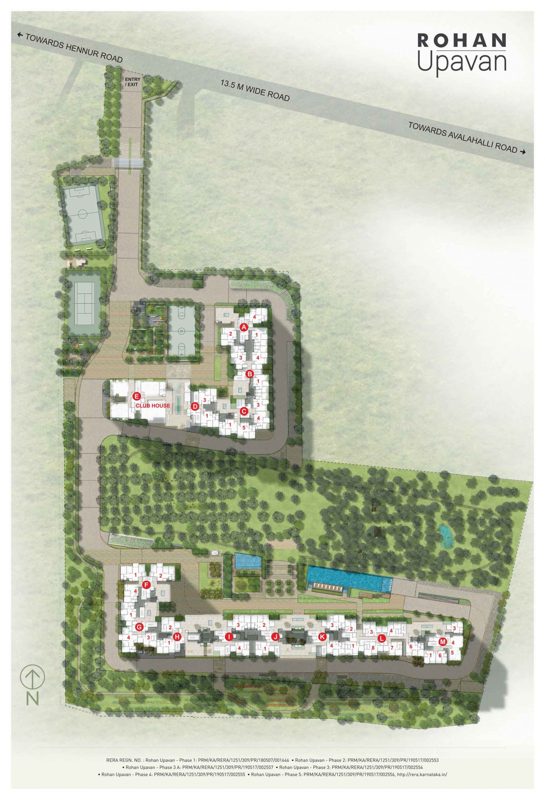 Rohan Upavan Phase 3 master plan — site layout
