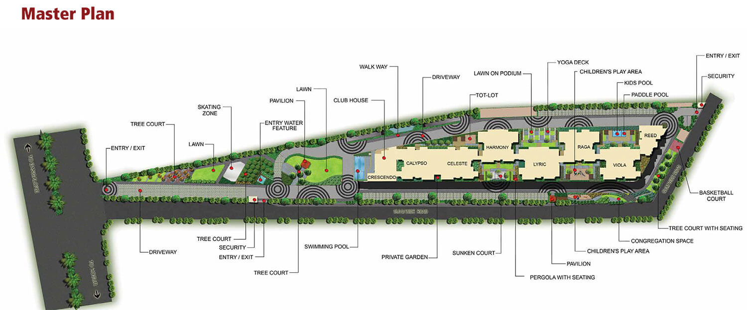 Salarpuria Sattva Cadenza master plan — site layout
