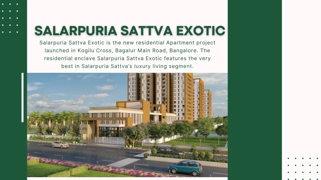 Salarpuria Sattva Exotic project elevation