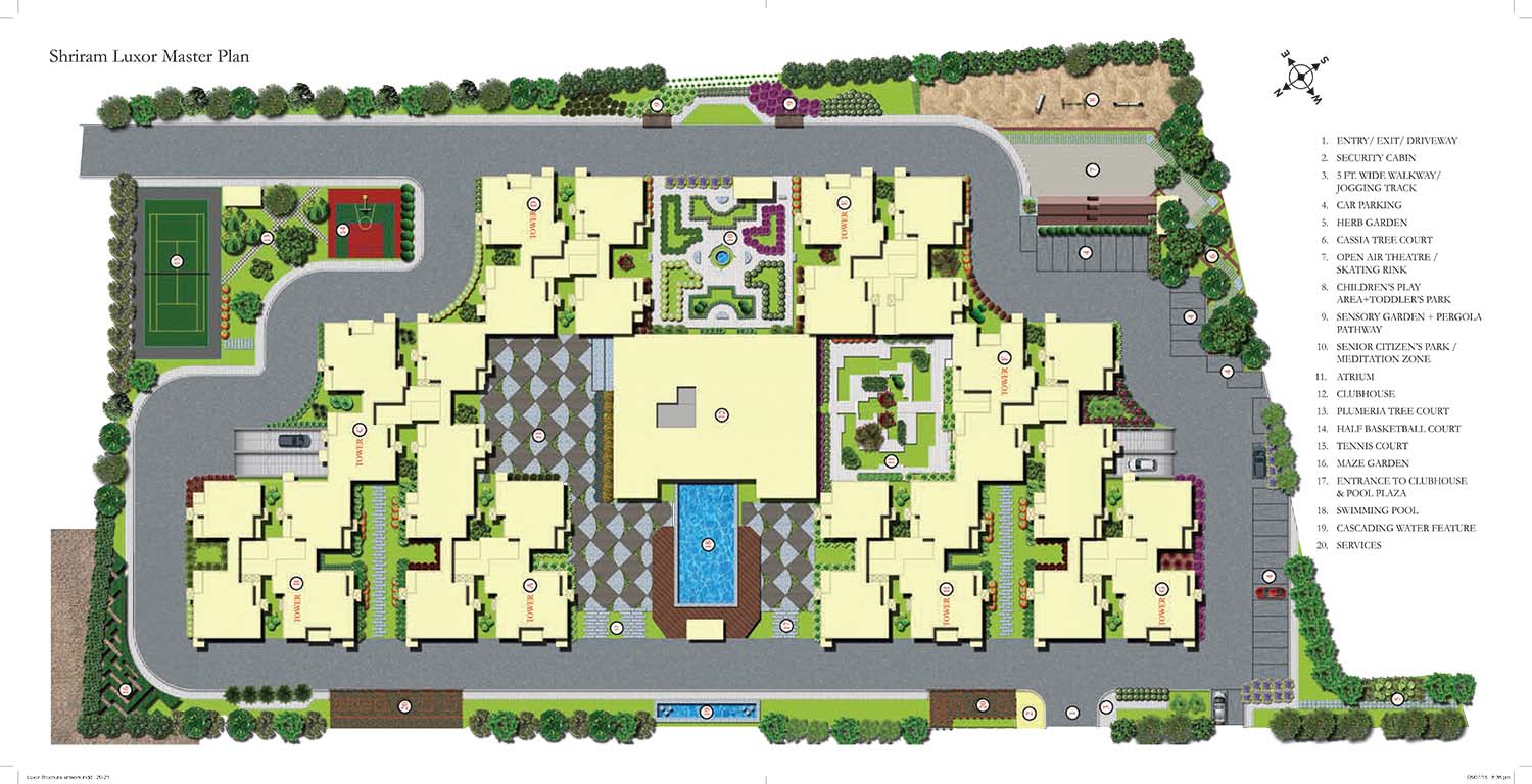 Shriram Luxor master plan — site layout
